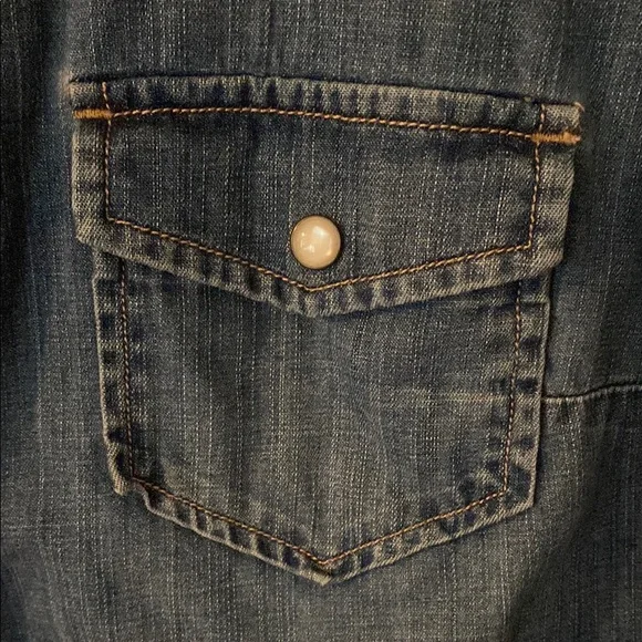 J. Crew Dark Blue Denim Shirt - Picture 3 of 5